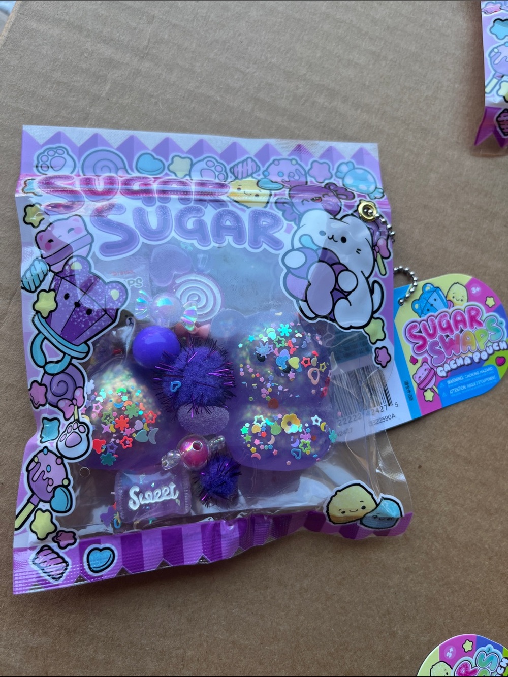 Purple Glitter Charm Set - Kids Toys